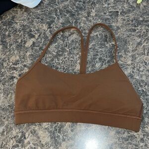 Lululemon Flow Y Bra Nulu - brown